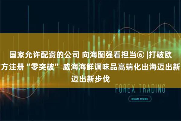 国家允许配资的公司 向海图强看担当⑥ |打破欧盟官方注册“零突破” 威海海鲜调味品高端化出海迈出新步伐